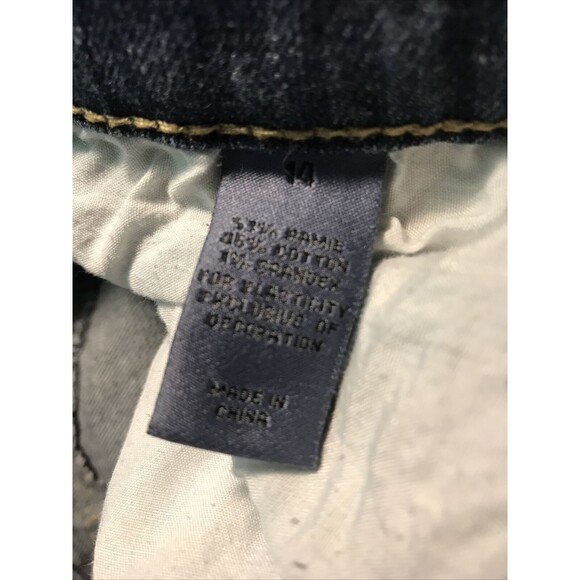 Zana Di Women Jeans Mid Rise Flare Leg Stretch Denim Sz 14 Y2k Vtg Thick Stitch - Picture 10 of 11